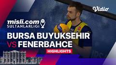 Bursa Buyuksehiir Belediiye Spor vs Fenerbahce Parolapara - Highlights | Men's Turkish Volleyball League 2023/24