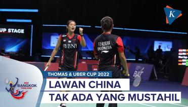 Hasil Undian Perempat Final Piala Uber 2022, Indonesia Tantang Juara Bertahan China
