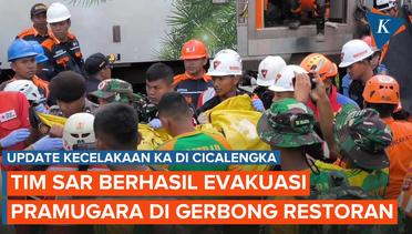 Detik-detik Tim SAR Evakuasi Pramugara Korban Kecelakaan Kereta Api di Cicalengka