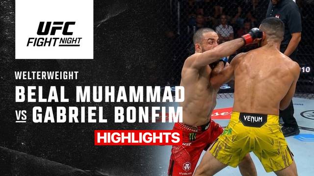 Belal Muhammad vs Gabriel Bonfim - Highlight | UFC 2026