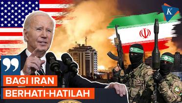 Konflik Palestina-Israel, Joe Biden Ingatkan Iran: Berhati-hatilah!