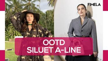 Inspirasi Outfit Chelsea Islan Dominasi Siluet A-Line