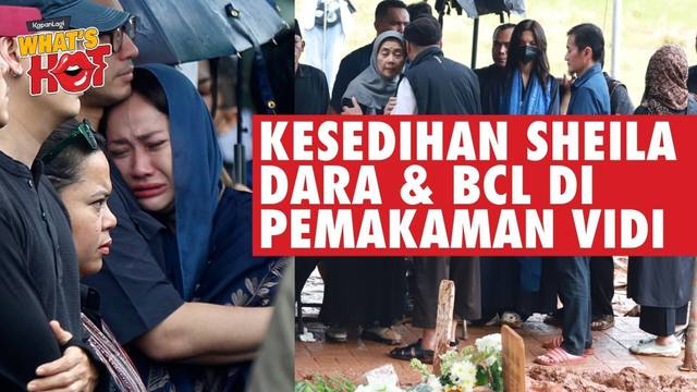 Sheila Dara di Pemakaman Vidi Aldiano -  BCL Sampai Menangis di Pelukan Suami