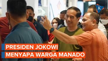 Momen Presiden Jokowi Sapa Warga Manado