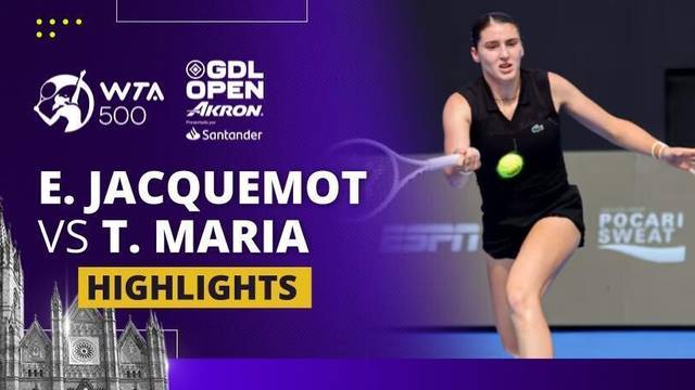 Elsa Jacquemot vs Tatjana Maria - Highlights | WTA 500 Guadalajara Open Akron 2025