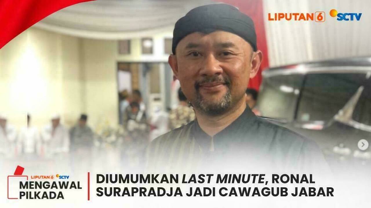 Profil Ronal Surapradja, Dari Komedian Jadi Cawagub Jawa Barat Diusung ...