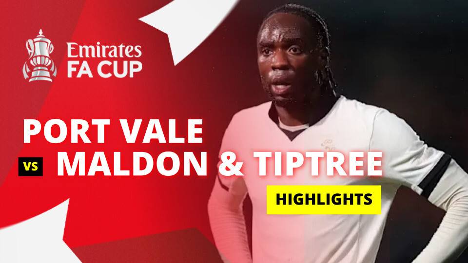 Port Vale FC vs Maldon & Tiptree