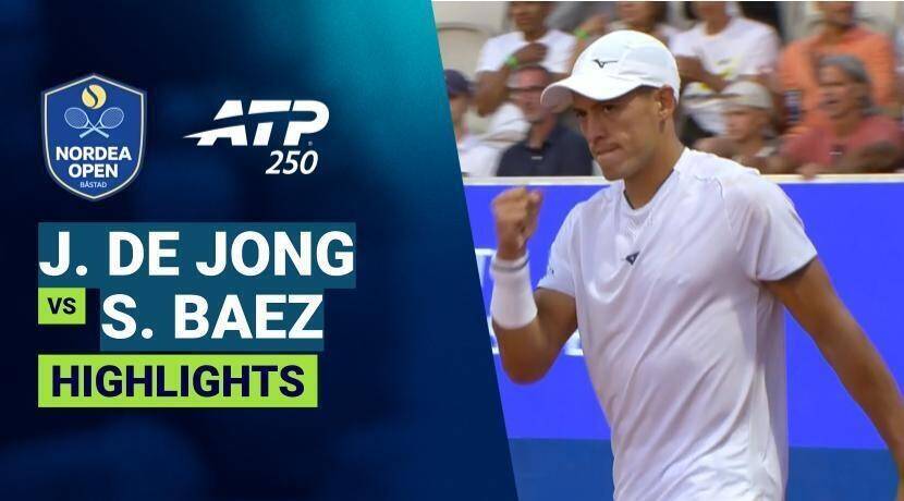 Jesper de Jong vs Sebastian Baez - Round 2 | ATP 250: Nordea Open 2026