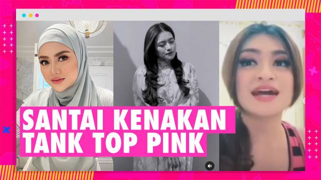 Nathalie Holscher Kenakan Tank Top Pink Bergaris di Video yang Beredar Sehari Setelah Lepas Hijab