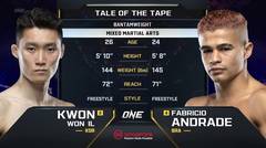 Kwon Won Il vs. Fabricio Andrade | ONE Championship Full Fight
