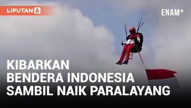 Sambut Kemerdekaan, Guru di Subang Kibarkan Bendera Indonesia di Udara