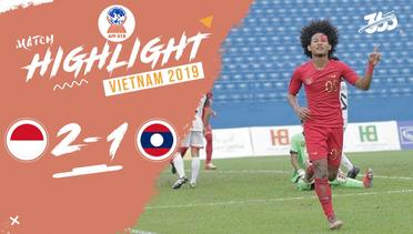 Full Highlight - Indonesia 2 VS 1 Laos | Piala AFF U-18 2019