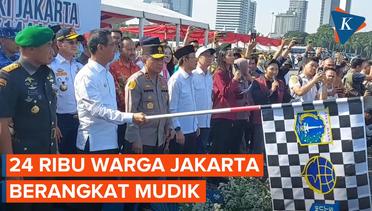 Kapolda Metro Jaya dan Pj Gubernur DKI Jakarta Lepas Keberangkatan Mudik Gratis di Monas