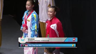 Wushu (Day 2) Victory Ceremony - Women's Optional Changquan | 28th SEA Games Singapore 2015