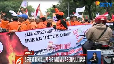 Laporan Langsung Situasi Demo Pegawai PT POS Indonesia - Liputan 6 Siang