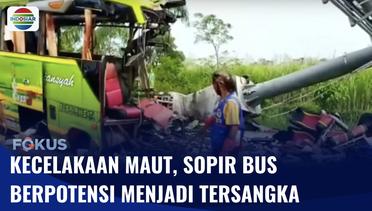 Sopir Bus Kecelakaan Maut di Tol Mojokerto Ternyata Sopir Cadangan, Kapolda: Ada Potensi Jadi Tersangka | Fokus
