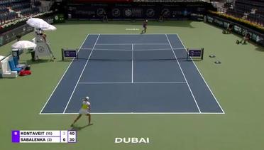 Match Highlights | Aryna Sabalenka 2 vs 0 Anett Kontaveit | WTA Dubai Tennis Championship 2021