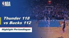 NBA | Cuplikan Hasil Pertandingan - Thunder 118 vs Bucks 112
