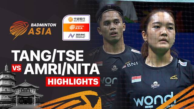 Tang Chun Man/Tse Ying Suet (HKG) vs Amri Syahnawi/Nita Violina Marwah (INA) - Highlights | Badminton Asia Championships 2025 - Mixed Doubles