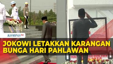 Momen Jokowi Letakkan Karangan Bunga di Upacara Ziarah Nasional Hari Pahlawan 2023
