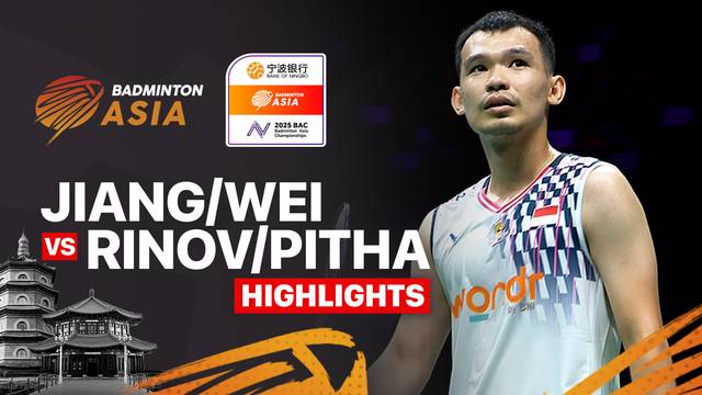 Jiang Zhen Bang/Wei Ya Xin (CHN) vs Rinov Rivaldy/Pitha Haningtyas Mentari (INA) - Highlights | Badminton Asia Championships 2025 - Mixed Doubles