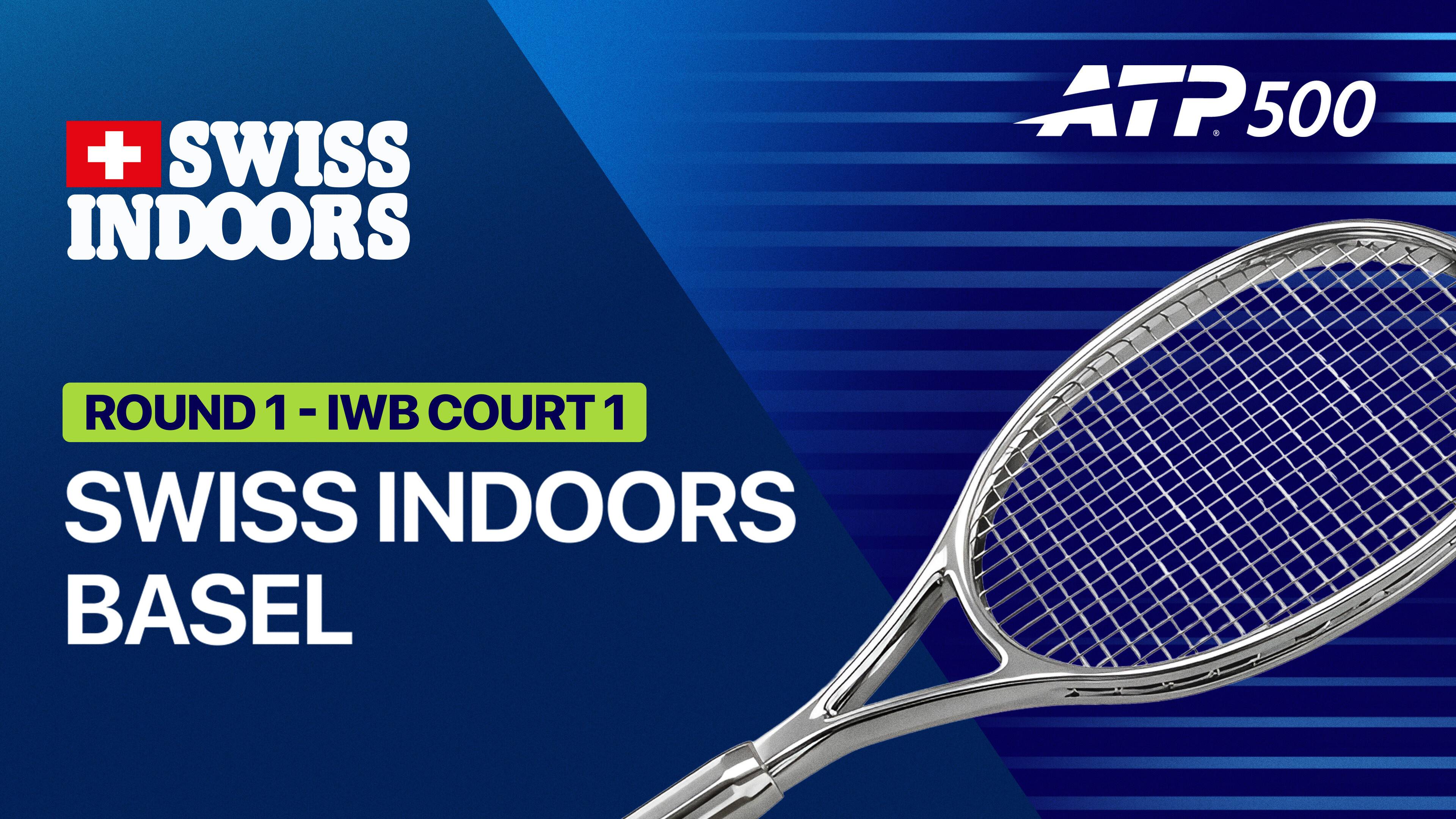 Jerome Kym vs Arthur Rinderknech - Round 1 (IWB Court 1) | ATP 500: Swiss Indoors Basel 2026