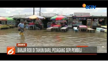 Banjir Rob Genangi Muara Angke, Pedagang Sepi Pembeli  - Liputan6 Petang Terkini