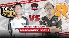 Match Highlights | Matchweek 1 Day 1: Dewa United vs Rex Regum Qeon