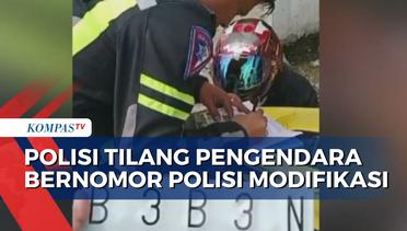 Gara-Gara Nekat Pakai Pelat Modifikasi, Sejumlah Pemudik dan Wisatawan di Bogor Ditilang Polisi