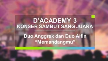 Duo Anggrek dan Duo Alfin - Memandangmu (Konser Sambut Sang Juara D'Academy 3)