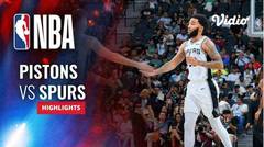 Detroit Pistons vs San Antonio Spurs - Highlights | NBA Regular Season 2023/24
