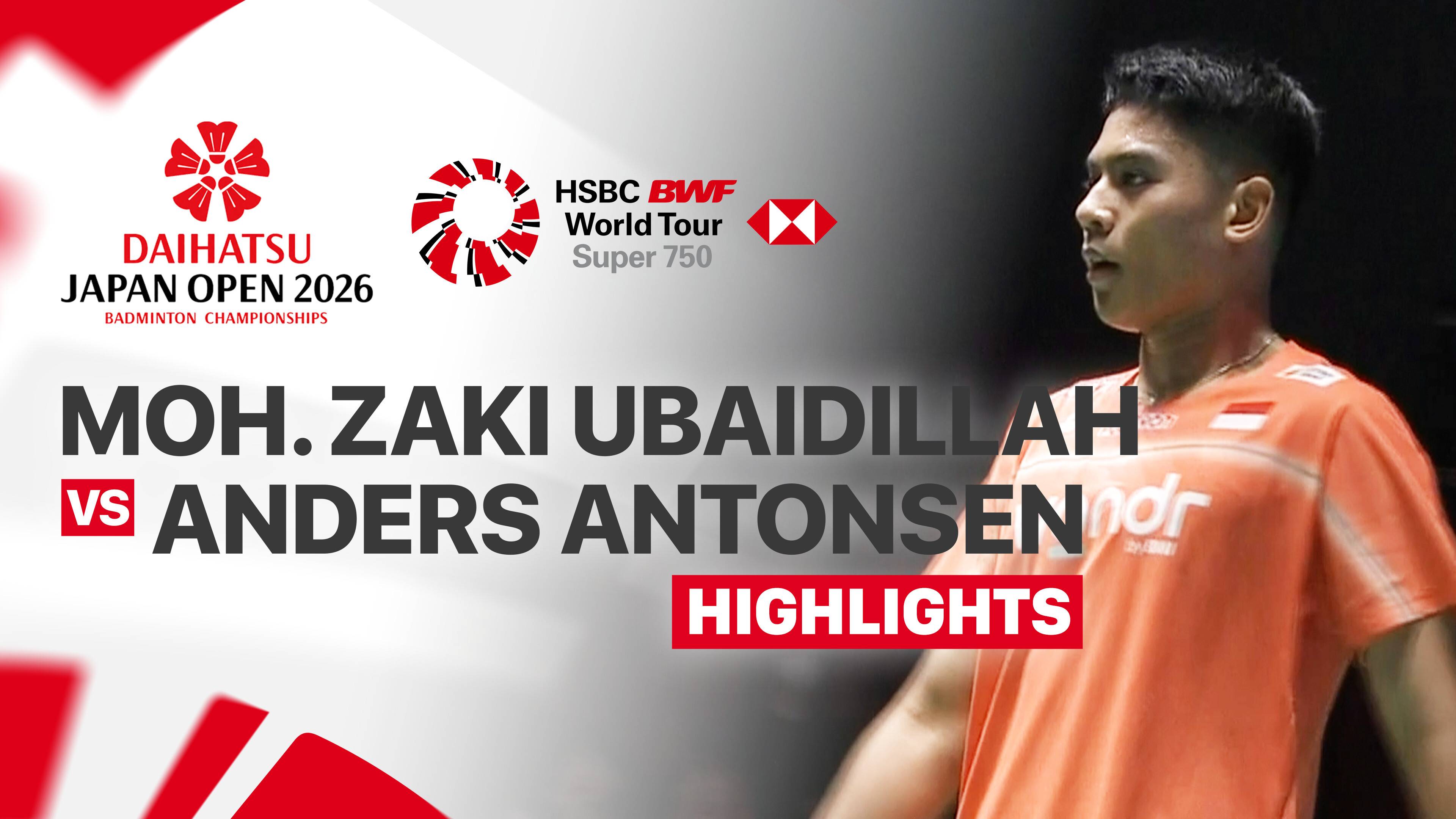 Moh. Zaki Ubaidillah (INA) vs Anders Antonsen (DEN) - Men's Singles Round of 16 | Daihatsu Japan Open 2026