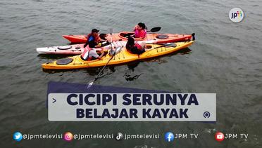 Serunya Belajar Kayak di Laut Jakarta
