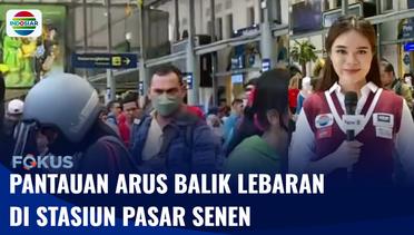 Live Report: Pantauan Arus Balik Lebaran di Stasiun Pasar Senen | Fokus