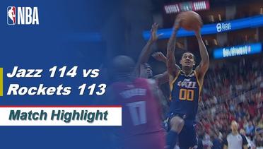 Match Highlight | Utah Jazz 114 vs 113 Houston Rockets | NBA Regular Season 2019/20