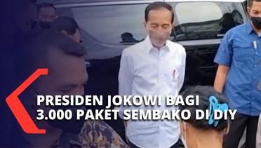 Sambil Mudik, Presiden Joko Widodo Kunjungi Teras Malioboro DIY & Bagi 3.000 Paket Sembako