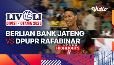 Playoff Putra: Berlian Bank Jateng vs DPUPR Rafabinar Semen Grobogan - Highlights | Livoli Divisi Utama 2023