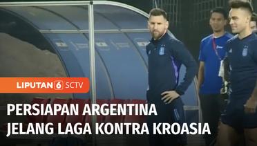 Persiapan Argentina Gerus Kroasia, Lionel Messi Cs Berlatih Lebih Serius | Liputan 6