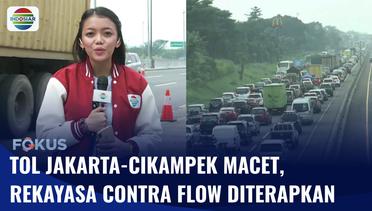 Live Report: Pemudik Padati Tol Jakarta-Cikampek, Contra Flow Mulai Diterapkan | Fokus