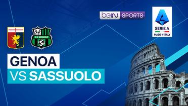 Genoa vs Sassuolo - Serie A