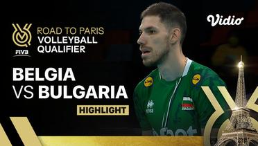 Belgia vs Bulgaria - Highlights | Men's FIVB Road to Paris Volleyball Qualifier