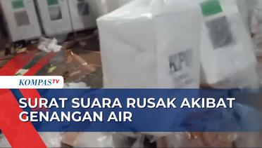 Gudang Logistik KPU Kabupaten Lebak Tergenang Air, Puluhan Logistik Pemilu Rusak!
