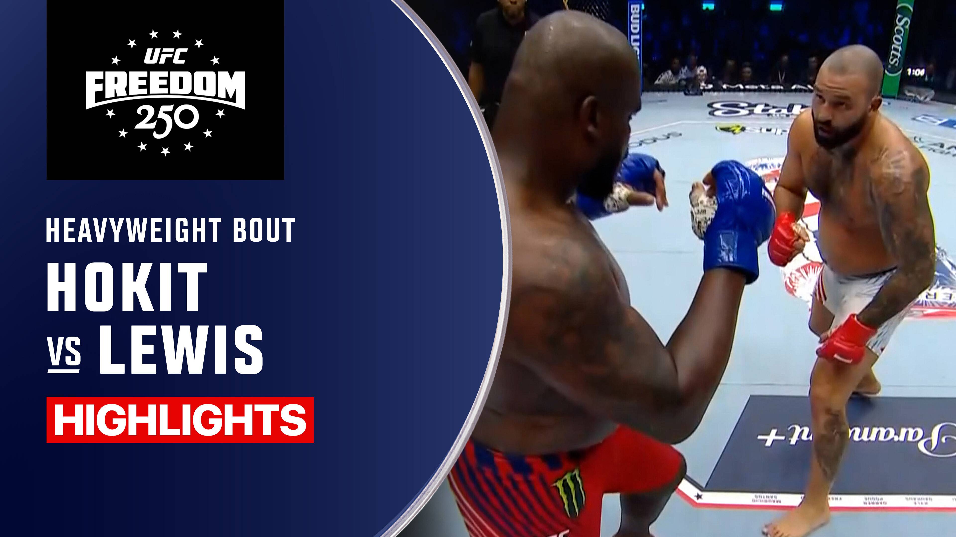 Josh Hokit vs Derrick Lewis - Heavyweight | UFC Freedom 250