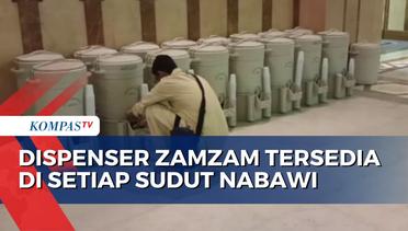 Drum Dispenser Air Zamzam Tersedia di Setiap Sudut Masjid Nabawi Madinah