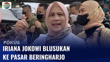 Blusukan ke Pasar Beringharjo, Ibu Negara Iriana Jokowi Borong Kain Batik | Fokus