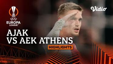 Ajax vs AEK Athens - Highlights | UEFA Europa League 2023/24