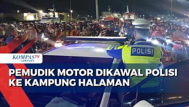 Pemudik Motor Dapat Pengawalan Polisi ke Kampung Halaman