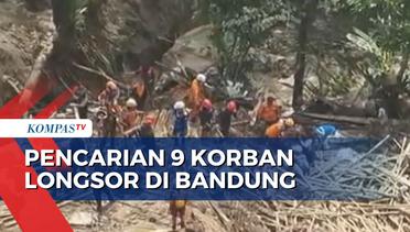 Tim SAR Cari 9 Orang Korban Hilang Tertimbun Longsor di Bandung Barat