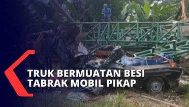 Tabrakan Antara Truk dan Mobil Pikap di Cianjur Menewaskan 1 Orang, Diduga Akibat Truk Rem Blong!