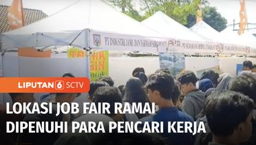 Pencari Kerja Padati Job Fair yang Digelar di Kantor Disnaker Kabupaten Semarang | Liputan 6